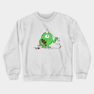 Monster Flower Delivery Crewneck Sweatshirt